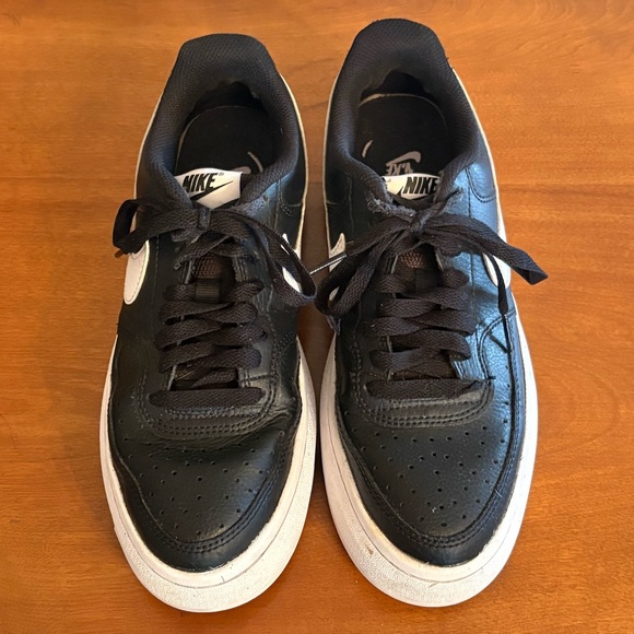 Nike Court Vision Alta Platform Sneakers Black/White Women's 8.5 - Picture 4 of 9